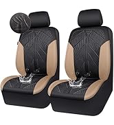 CAR PASS Waterproof Car Seat Covers Front Seats Covers Neoprene Wetsuit, All-Weather Non-Slip Dur...