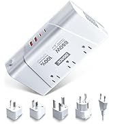 DOACE 220V to 110V Converter, 800W Voltage Converter US to Europe for Hair Straightener/Curler/Ph...