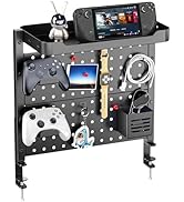 ARES WING Desk Clamp On Pegboard with 16 inches Organizer Shelf, Adjustable Above or Under Desk S...