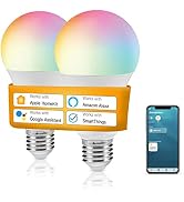 DoHome Smart Light Bulbs Work with Apple HomeKit, WiFi LED Light Bulb Multicolor Smart Bulbs Comp...