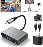 for Switch 2/1/OLED Dock Set, 3-in-1 Portable USB C Docking Station with 4K@60Hz~120Hz HDR/PD Max...