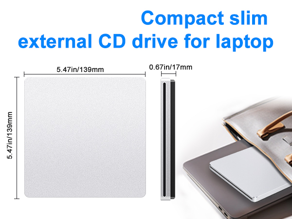 The USB CD player for computer is a great ideal for people who need to use CDs or DVDs on the go.