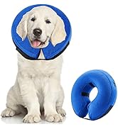 QIYADIN Soft Dog Recovery Collar, Protective Inflatable Pet Cone for Dogs and Cats After Surgery,...