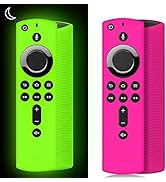 WEVOVE (2 pcs) TV Stick Remote Cover Glow, TVStick Remote Cover Case, Shockproof Anti Slip Silico...
