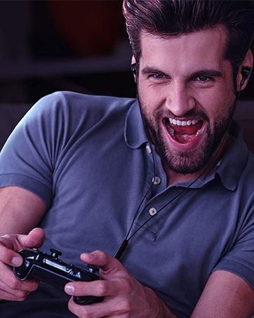 Gaming Earphones with Dual Audio Drivers