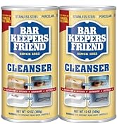 Bar Keepers Friend Powder Cleanser 12 Oz - Multipurpose Cleaner & Stain Remover - Bathroom, Kitch...