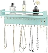 Zhithink Hanging Jewelry Organizer Necklace Organizer Jewelry Hanger with 30 Hooks,Wall Mounted J...