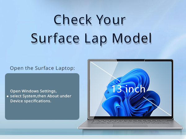 ArmorShield Surface Laptop 13 Glass Screen Protector – HDX Clarity with Durable Protection