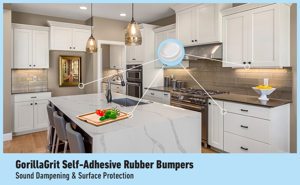 Cabinet Door Bumpers Hero Image