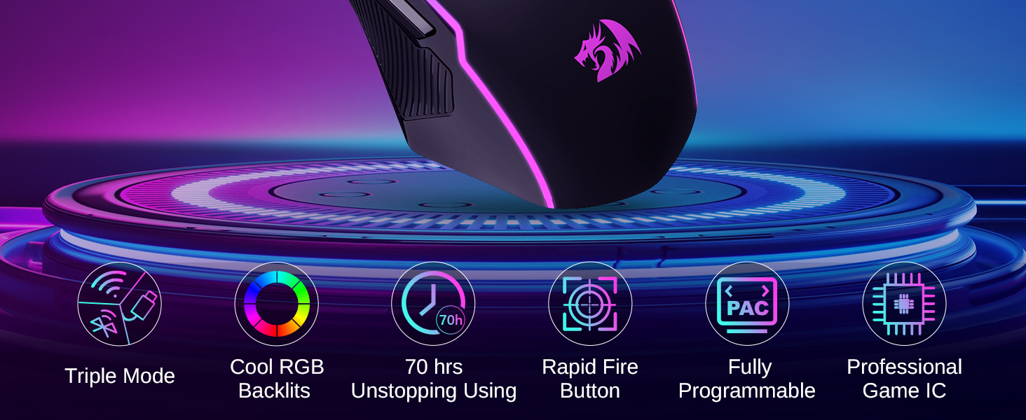 Tripe Mode Wireless Gaming Mouse