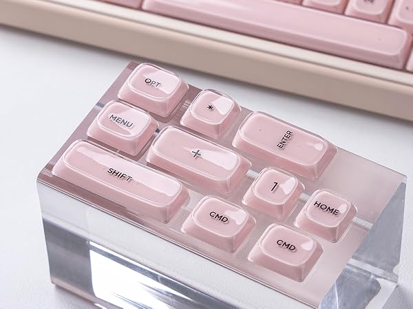 Jelly Low Profile Keycaps Shine Through Keycaps