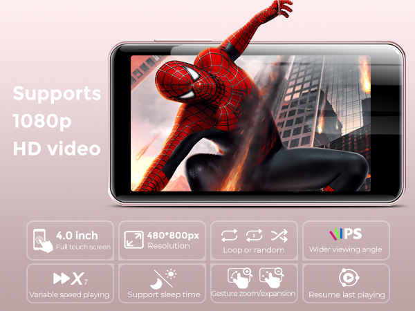 innioasis 80gb mp3 player with bluetooth and wifi