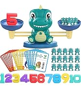Kaodezhu Dinosaur Math Balance Toys - Montessori Toys for 3 Years Old Kids, Learning and Educatio...