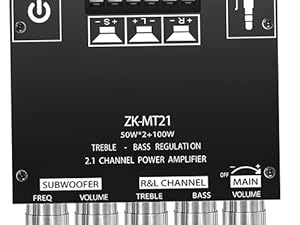 Adjustable Treble, Bass, and Subwoofer