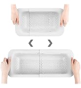 Collapsible Colander Kitchen Extendable Strainer Fruits Vegetables Noodle Pasta Food Drain Basket...