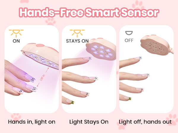 Beetles Gooseneck UV Nail Lamp - Meowgic MilkKitty Mini LED Nail Light