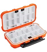 Hlotmeky Tackle Box Small Kayak Mini Tackle Box Waterproof Fishing Lure Box Terminal Storage Box ...
