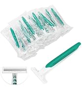 Xuezoioy Disposable Razors Bulk Pack of 50,GreenTravel Bulk Razors Single Use Individually Wrappe...