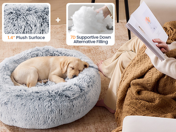 round dog bed