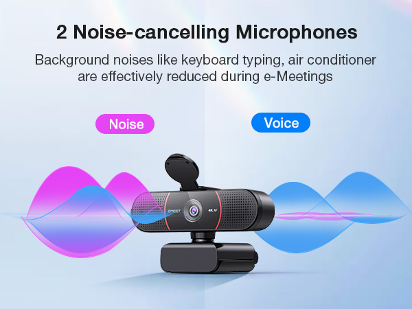 4K webcam with microphone