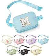 YOOLIFE Initial Belt Bag - Crossbody Bags Women - Fanny Packs for Women Cross Body Bag Blue Small...