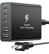 USB C Charging Station, Costyle 125W 6 Port GaN Super Fast Charging Block Multiport USB A & USB C...