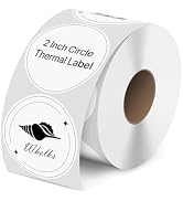 iEager 2 Inch Round Thermal Labels, Circle Thermal Printer Stickers, Durable Circular Label Print...