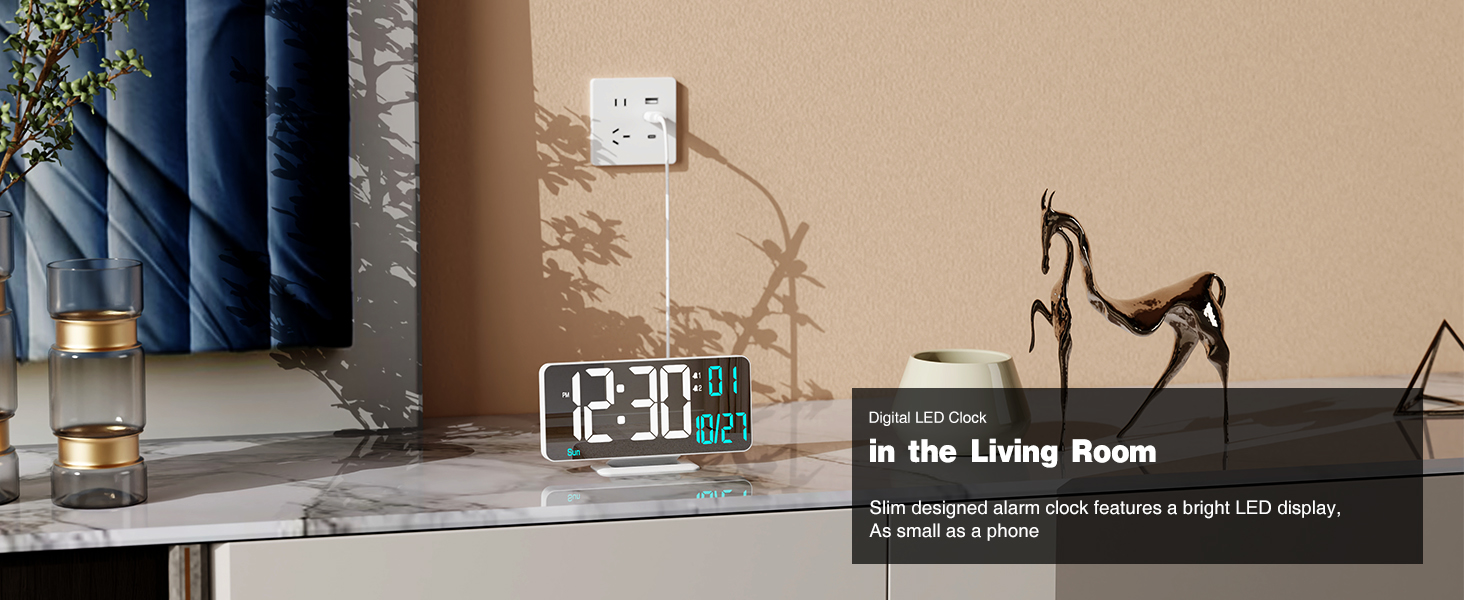 alarm clock with date