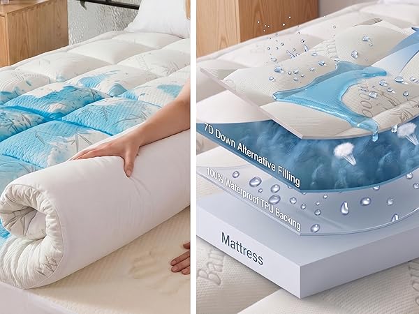 waterproof matterss topper