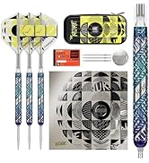 Target Darts Luke Littler Edge Steel Tip Swiss Point Dart Set, 22G/23G/24G | 95% Tungsten Darts, ...