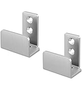 JUBEST Stainless Steel Floor Guide Wall Mount Sliding Barn Door Hardware Up to 1-3/8