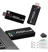 Wireless HDMI Transmitter and 2 Receivers 4K, Ask Nano HDMI Wireless Splitter Presentation Kit fo...