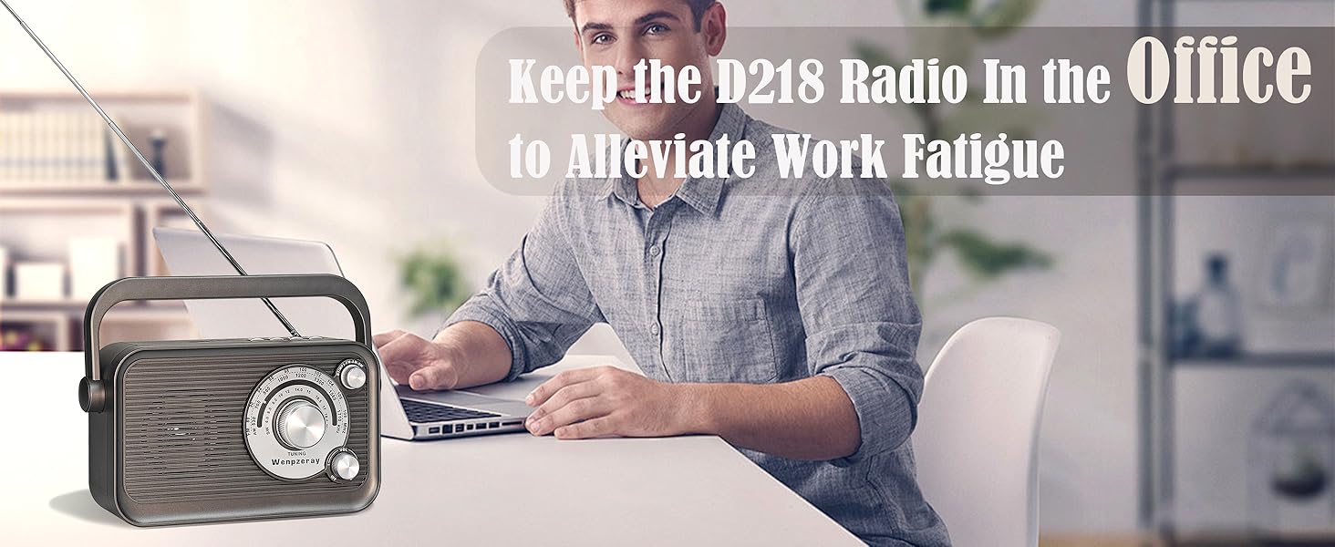 D218 portable radio for office