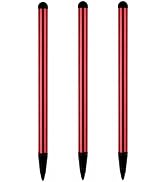 3Pcs Red Stylus Pens for Touch Screens,Universal Fine Point iPad Pencil for Phone/iPad/Android/Ta...
