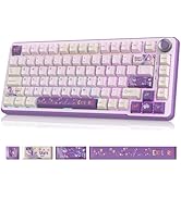 My Little Pony Wireless Mechanical Keyboard - 81 Keys RGB Gaming Keyboard with Custom Linear Swit...