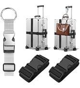 BILIONE 2Pcs Luggage Straps for Suitcases with Add A Bag Strap, 75