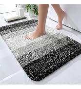 OLANLY Bathroom Rugs Mat 24x16, Extra Soft Absorbent Microfiber Bath Rugs, Rubber Backing, Quick ...