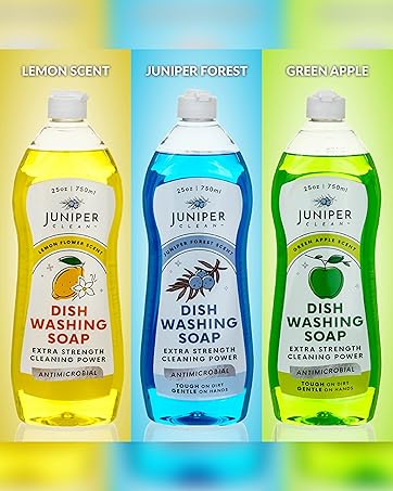 juniper clean dish washing soap apple lemon juniper green apple