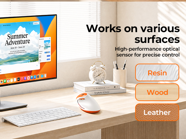 bluetooth ergonomic mouse rechargeable wireless mouse silent wireless mouse quiet click mouse1