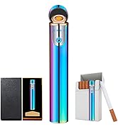 Electronic Lighter, USB Rechargeable Lighter, Mini Cylindrical Strip Flameless Windproof Electric...