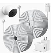 2 Pack 7.5M/25FT Charging Cable for Google Nest Cam Battery 2nd Generation | Weatherproof Power C...