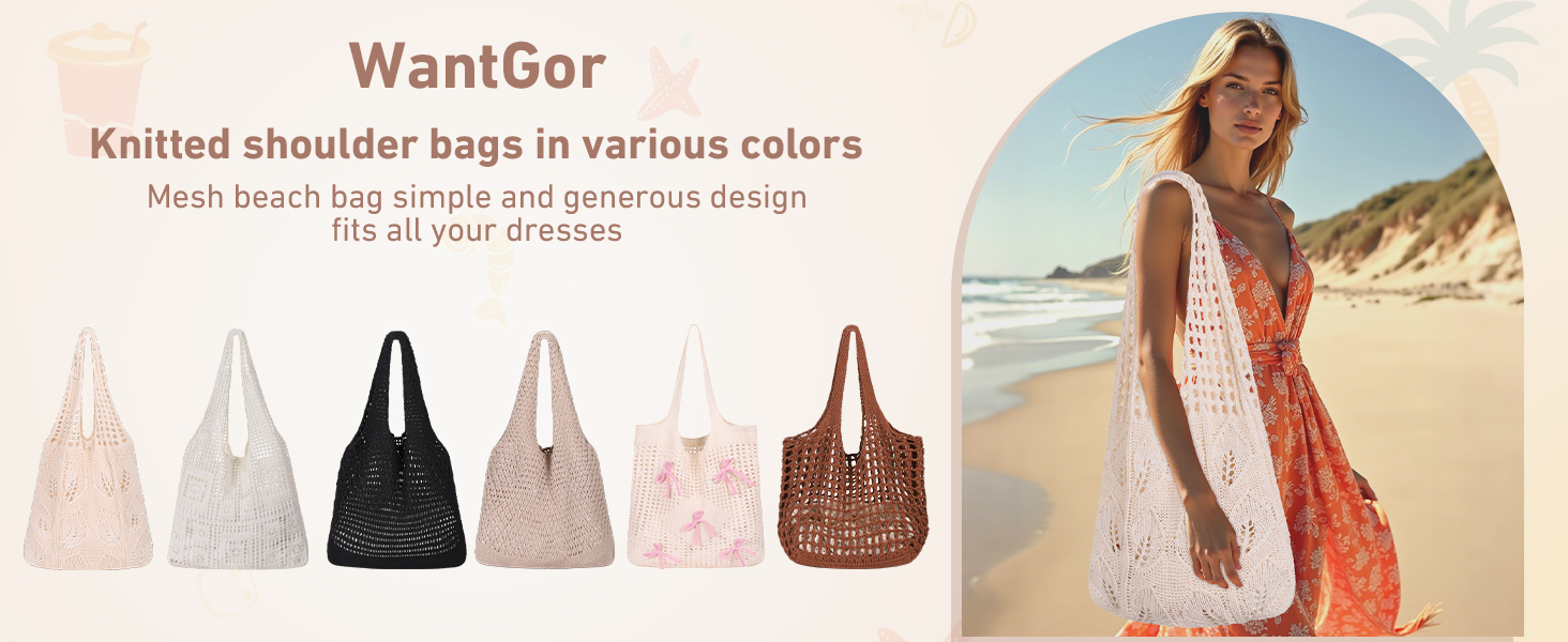 Beach Mesh Tote Bag