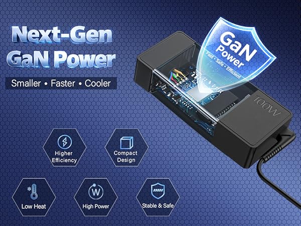 100W Power Universal USB-C Fast Laptop Charger