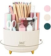 SKYDUE 360 Degree Rotating Desk Organizer, Dual-Purpose Pencil Pen Holder for Desk, Rotating Desk...