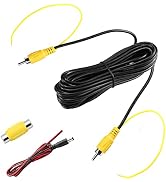 Upgraded Double-Shielded RCA Video Cable for Monitor and Backup Rear View Camera Connection (19.6...