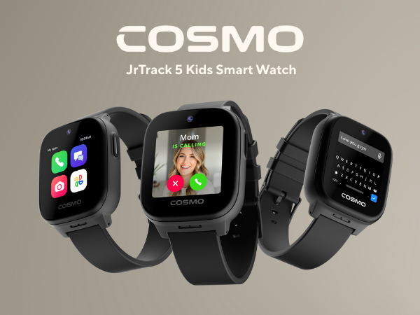 JrTrack 4 3 5 Cosmo Kids smartwatch smart watch gps tracker kids phone texting 4g girl boy sync