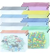 24pcs Mesh Zipper Pouch Bags, A3 16.5x12.5 Inches Large Reusable Zipper Pouches Waterproof Zipper...