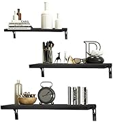 evron Floating Shelves Wall Mounted Set, Water Proof Wall Shelves for Living Room, Dining Room, B...