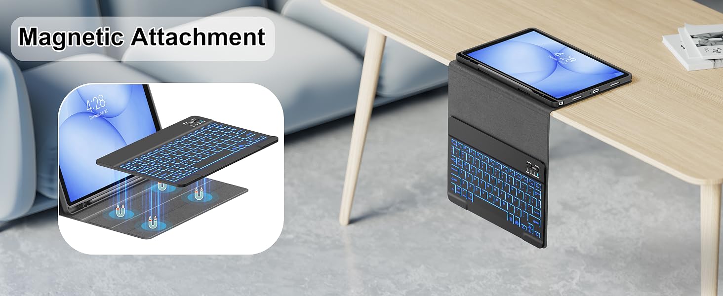Detachable keyboard for galaxy tab a11+