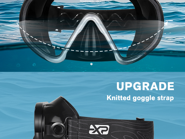 Scuba Diving Mask for Adults - Anti-Fog Swim Mask Wide View Swimming Goggles with Nose Cover